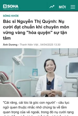 Bài báo Soha về bác sĩ Nguyễn Thị Quỳnh
